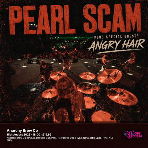 Pearl Scam plus special guests Angry Hair at Anarchy Brew Co on 15 August 2026 gig poster