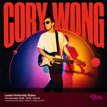 Cory Wong at Leeds University Stylus on 4 December 2026 gig poster