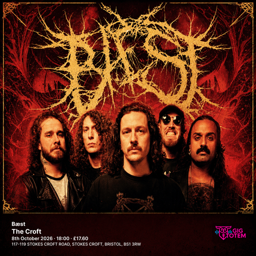 Bæst Baest at The Croft on 8 October 2026 gig poster