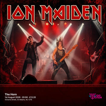 Ion Maiden at The Horn on 1 August 2026 gig poster