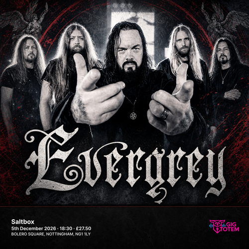 Evergrey at Saltbox on 5 December 2026 gig poster