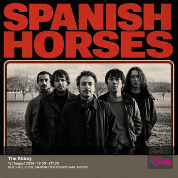 Spanish Horses at The Abbey on 1 August 2026 gig poster
