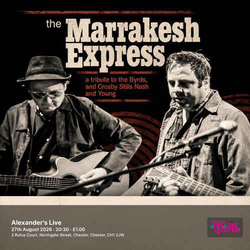 The Marrakesh Express - Tribute to CSN&Y at Alexander's Live on 27 August 2026 gig poster