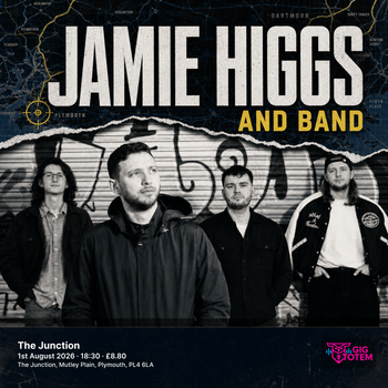 Jamie Higgs at The Junction on 1 August 2026 gig poster