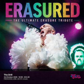 Erasured - The Ultimate Erasure Tribute at The Drill on 3 October 2026 gig poster