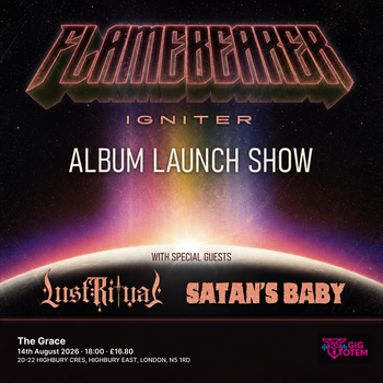 Flamebearer at The Grace on 14 August 2026 gig poster