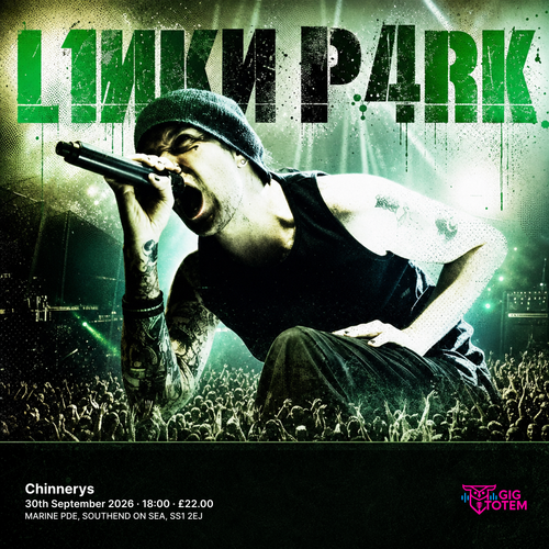 L1NKN P4RK at Chinnerys on 30 September 2026 gig poster