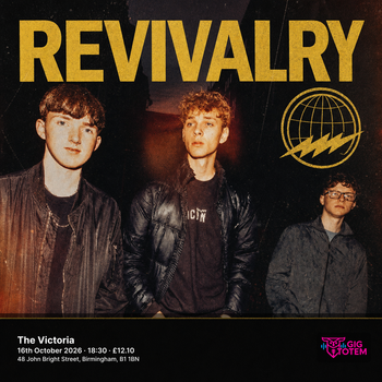 Revivalry at The Victoria on 16 October 2026 gig poster