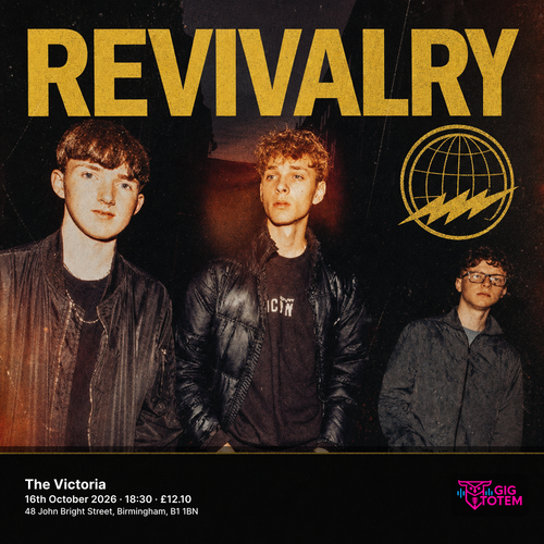 Revivalry at The Victoria on 16 October 2026 gig poster