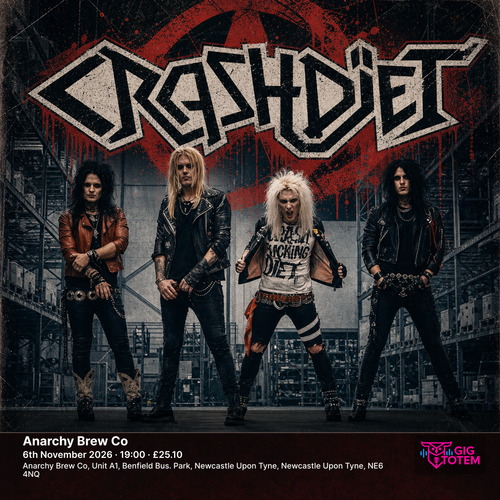 Crashdiet at Anarchy Brew Co on 6 November 2026 gig poster