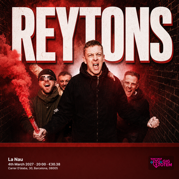 Reytons The Reytons at La Nau on 4 March 2027 gig poster