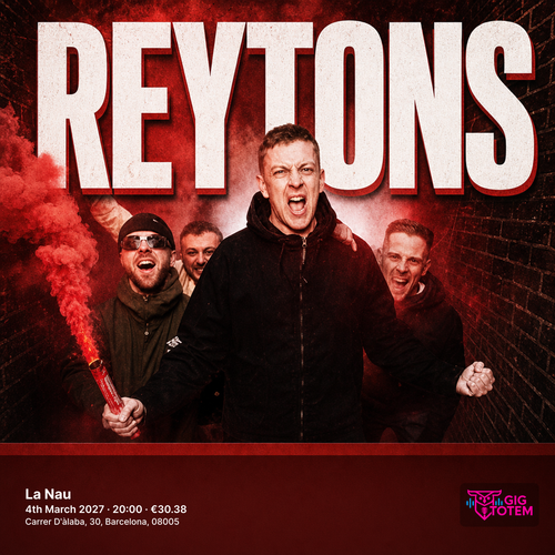 Reytons The Reytons at La Nau on 4 March 2027 gig poster