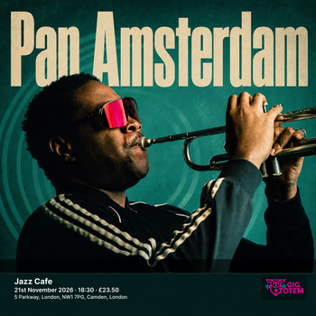 Pan Amsterdam at Jazz Cafe on 21 November 2026 gig poster