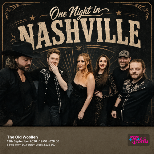 One Night In Nashville at The Old Woollen on 12 September 2026 gig poster