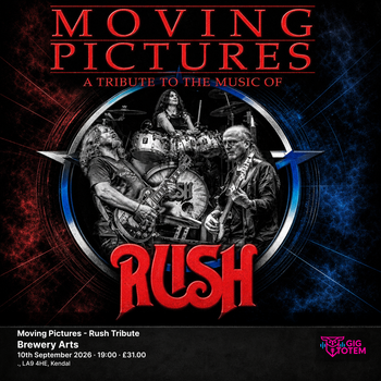Moving Pictures - Rush Tribute Moving Pictures Tribute to Rush at Brewery Arts on 10 September 2026 gig poster