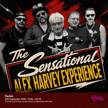 The Sensational Alex Harvey Experience at Parish on 18 September 2026 gig poster