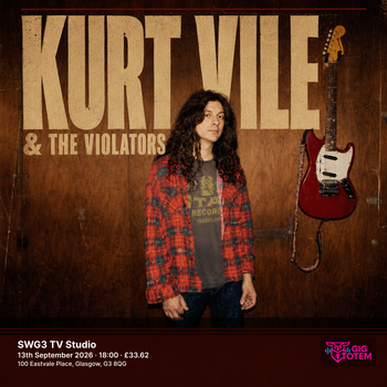 Kurt Vile & The Violators Ryan Davis & the Roadhouse Band at SWG3 TV Studio on 13 September 2026 gig poster