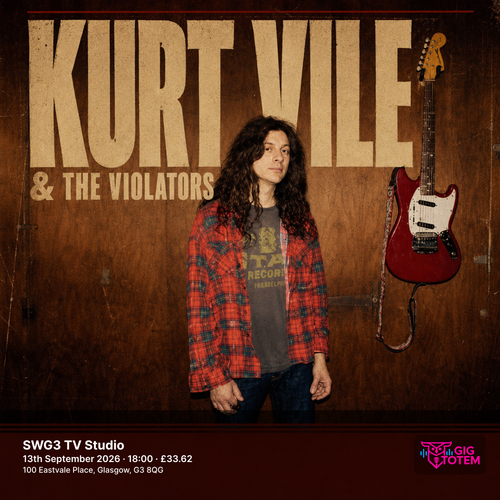 Kurt Vile & The Violators Ryan Davis & the Roadhouse Band at SWG3 TV Studio on 13 September 2026 gig poster