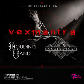 Vexmantra: Ep Release Show at Heartbreakers on 18 July 2026 gig poster
