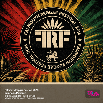 Falmouth Reggae Festival 2026 Channel One Sound System, Channel One at Princess Pavilion on 3 October 2026 gig poster