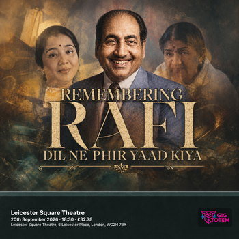 Remembering Rafi - Dil Ne Phir Yaad Kiya : London at Leicester Square Theatre on 20 September 2026 gig poster