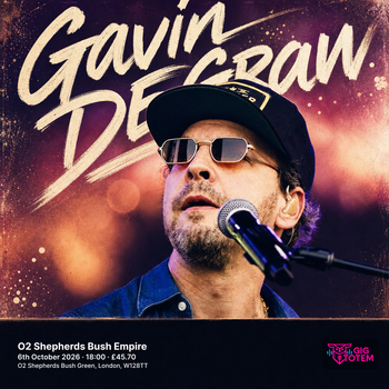 Gavin DeGraw at O2 Shepherds Bush Empire on 6 October 2026 gig poster