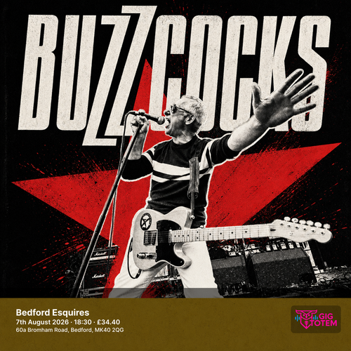 Buzzcocks at Esquires on 7 August 2026 gig poster
