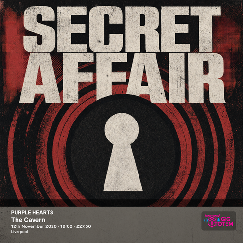 SECRET AFFAIR + PURPLE HEARTS Secret Affair, The Purple Hearts at The Cavern on 12 November 2026 gig poster