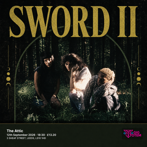 Sword II at The Attic on 12 September 2026 gig poster