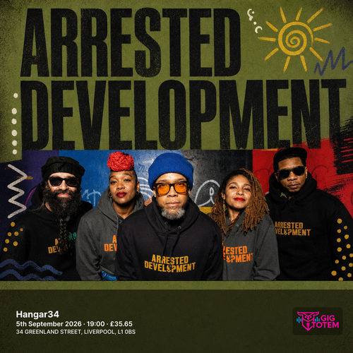 Arrested Development at Hangar34 on 5 September 2026 gig poster