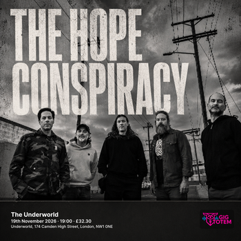 THE HOPE CONSPIRACY at The Underworld on 19 November 2026 gig poster