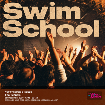 AGP Christmas Gig 2026 swim school at The Tunnels on 5 December 2026 gig poster