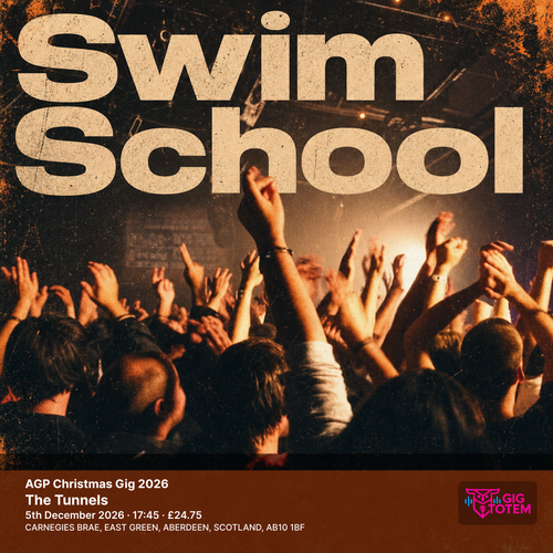 AGP Christmas Gig 2026 swim school at The Tunnels on 5 December 2026 gig poster