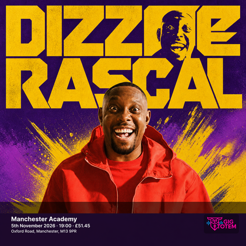 Dizzee Rascal - We Want Bass 2026 UK Tour Dizzee Rascal october 2026 to november 2026 tour poster