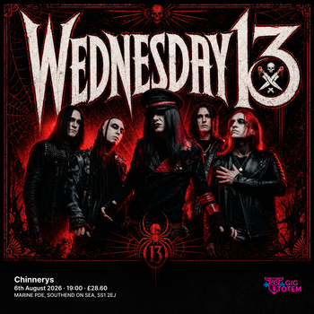 Wednesday 13 at Chinnerys on 6 August 2026 gig poster