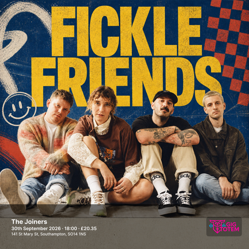 FICKLE FRIENDS at The Joiners on 30 September 2026 gig poster