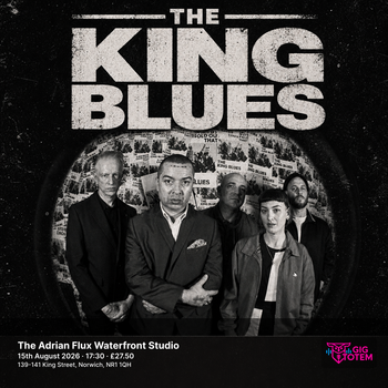 The King Blues at The Adrian Flux Waterfront Studio on 15 August 2026 gig poster