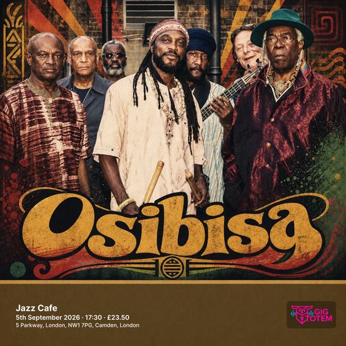 Osibisa at Jazz Cafe on 5 September 2026 gig poster
