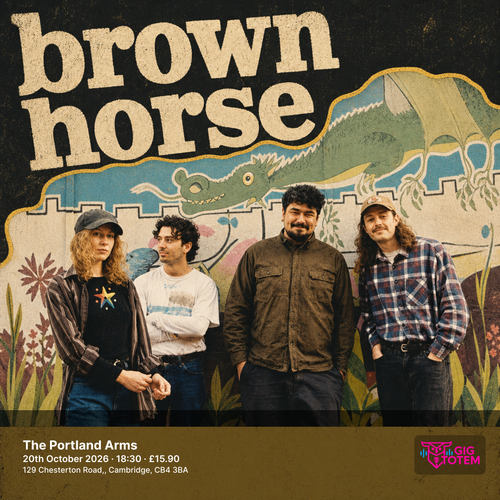 Brown Horse at The Portland Arms on 20 October 2026 gig poster