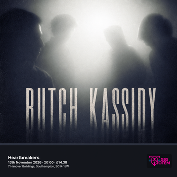 Butch Kassidy at Heartbreakers on 13 November 2026 gig poster