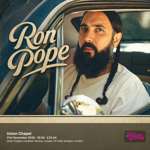 Ron Pope at Union Chapel on 21 November 2026 gig poster