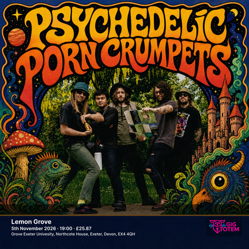 Psychedelic Porn Crumpets at Lemon Grove on 5 November 2026 gig poster