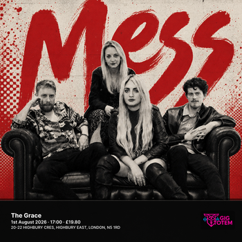 Mess at The Grace on 1 August 2026 gig poster