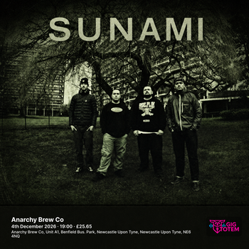 Sunami Desolated at Anarchy Brew Co on 4 December 2026 gig poster