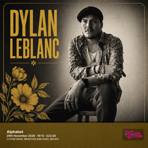 Dylan LeBlanc at Alphabet on 29 November 2026 gig poster