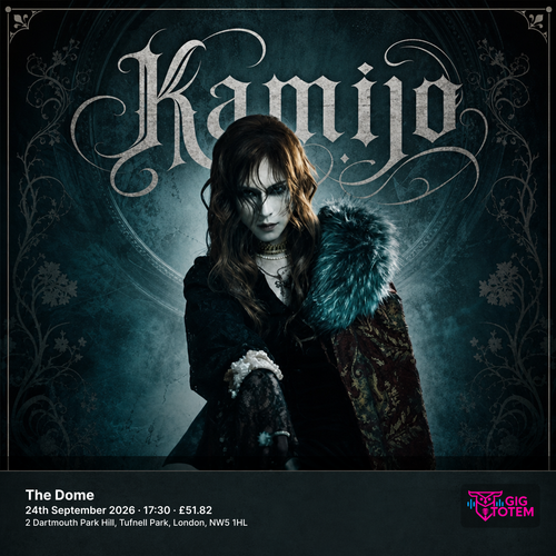 Kamijo at The Dome on 24 September 2026 gig poster