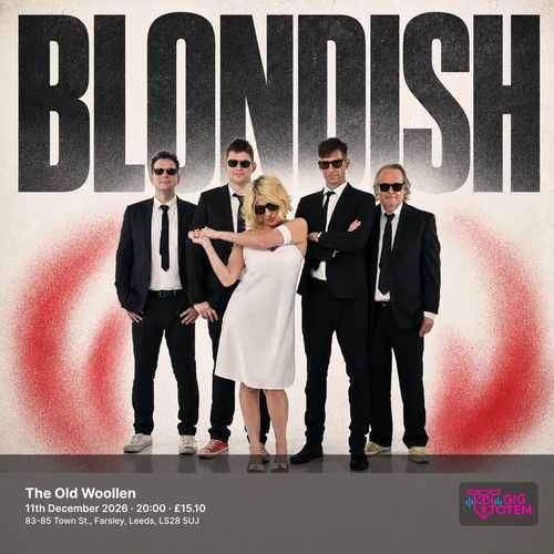 Blondish at The Old Woollen on 11 December 2026 gig poster
