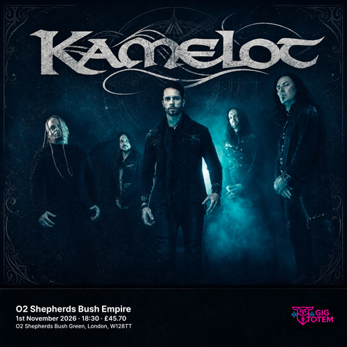 Kamelot Exit Eden at O2 Shepherds Bush Empire on 1 November 2026 gig poster