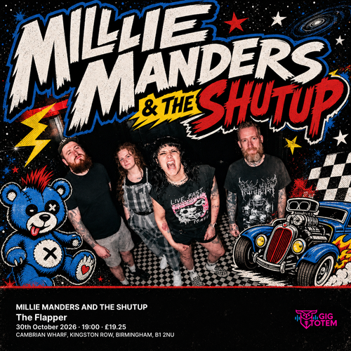 MILLIE MANDERS AND THE SHUTUP Millie Manders & The Shutup at The Flapper on 30 October 2026 gig poster