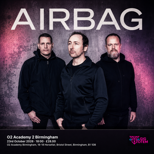 Airbag at O2 Academy 2 Birmingham on 23 October 2026 gig poster